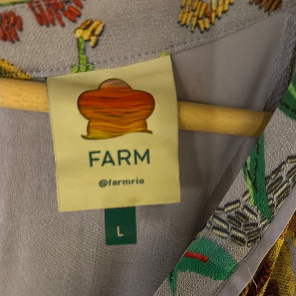 Farm Rio Multicolor Tropical Long Sleeve Dress - Picture 3 of 5